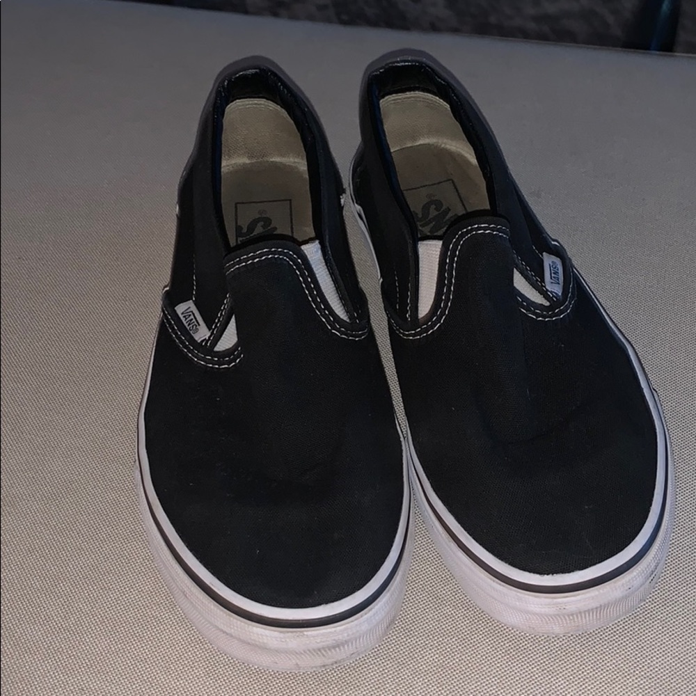 black slip on vans